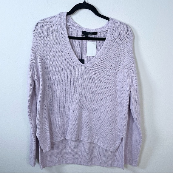 360 Sweater Lilac Neyla Silk Purple Sweater - Picture 3 of 13